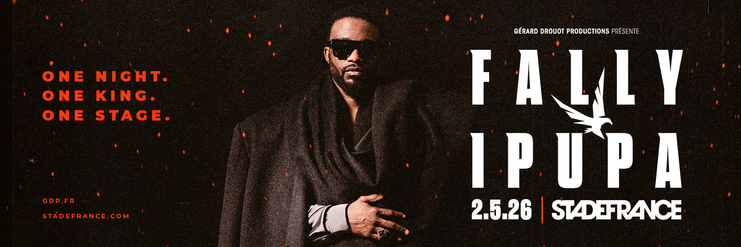 Bannière officielle du concert de Fally Ipupa au Stade de France